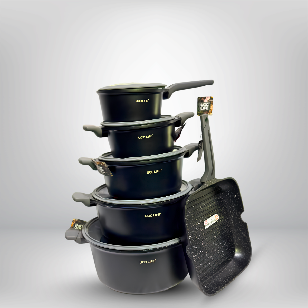 UCC Life 16pcs Cookware set