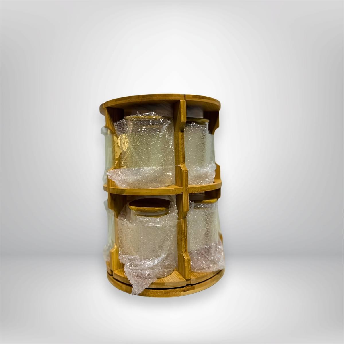 Wooden Rotating Spice Rack