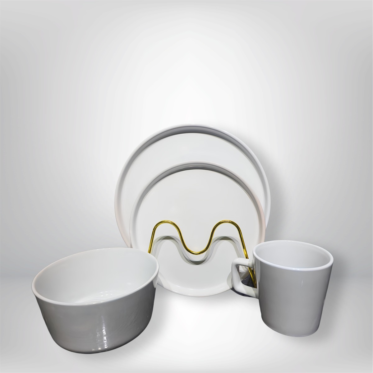 16pcs Stoneware Dinner set colours
