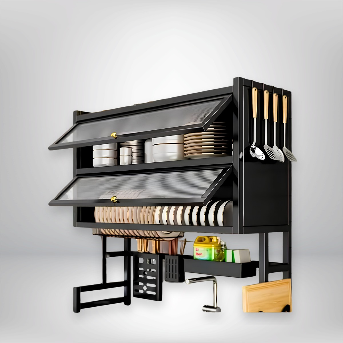 Over the sink plate 2 step rack
