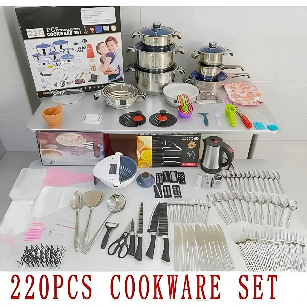 220pcs Stainless Steel pot