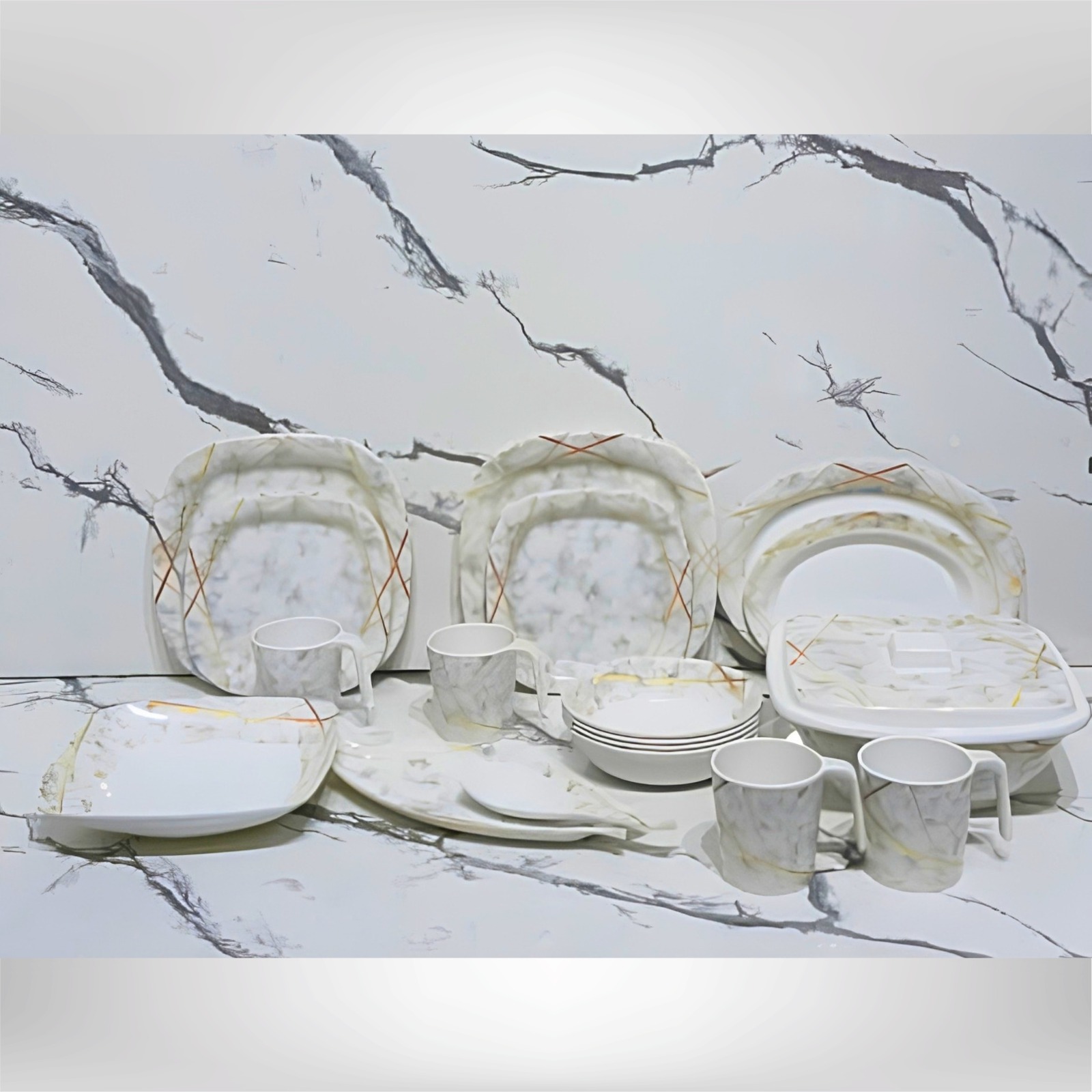 24pcs Acrylic Dinner set