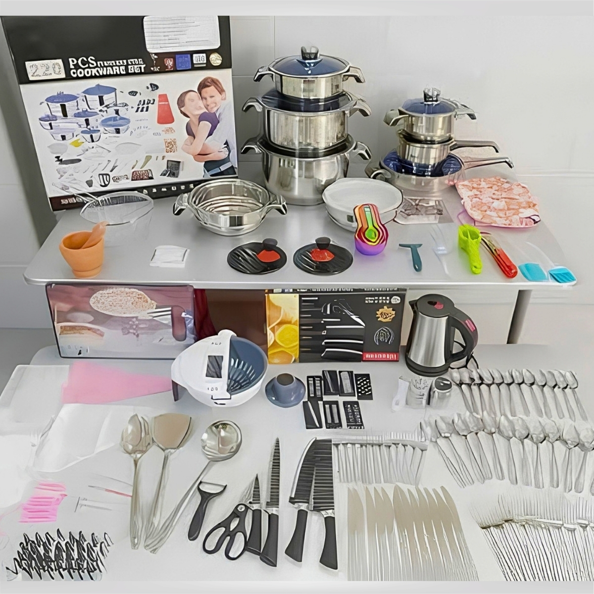220pcs Stainless Steel pot